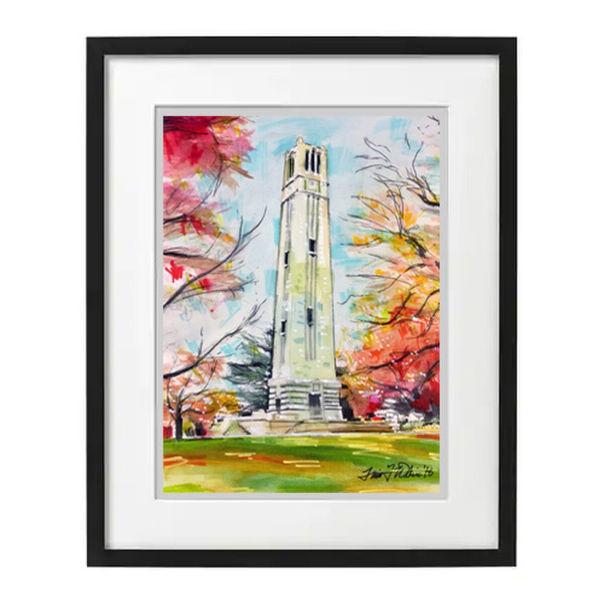 16" X 20" Framed Print - Bell Tower